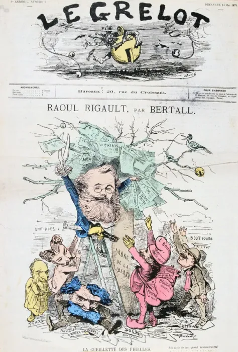 Framed Print : Caricature of Raoul Rigault, 14th May 1871. Artist: Bertall Framed Print : Caricature of Raoul Rigault, 14th May 1871. Artist: Bertall