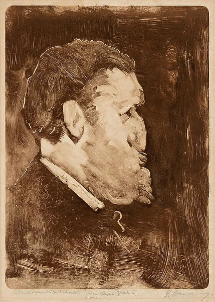 Caricature of William Gedney Bunce, 1883–84. Creator: Frank Duveneck