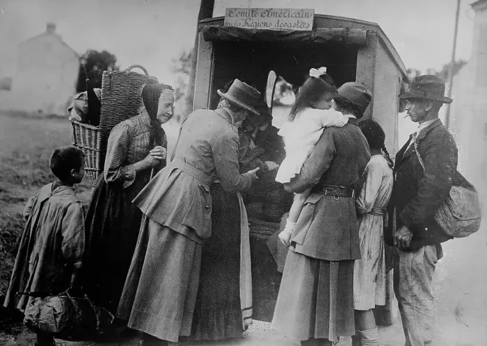 Framed Print : Caring for Refugees, between 1919 and 1924. Creator: Bain News Service Framed Print : Caring for Refugees, between 1919 and 1924. Creator: Bain News Service