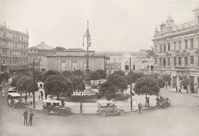 Framed Print : Carioca Square, 1914 Framed Print : Carioca Square, 1914