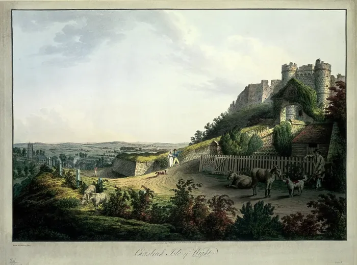 Framed Print : Carisbrook Isle of Wight, 1813. Creator: J King. Carisbrook Isle of Wight, 1813. Creator: J King Framed Print : Carisbrook Isle of Wight, 1813. Creator: J King. Carisbrook Isle of Wight, 1813. Creator: J King