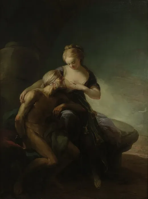 Framed Print : Caritas Romana. Allegory of Love, 1772. Creator: Carl Gustaf Pilo Framed Print : Caritas Romana. Allegory of Love, 1772. Creator: Carl Gustaf Pilo