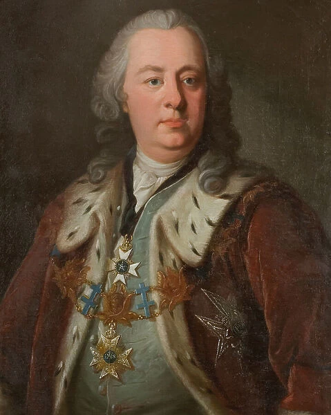 Carl Didrik Ehrenpreus, 1692-1760, count, 1754. Creator: Per Fjellström