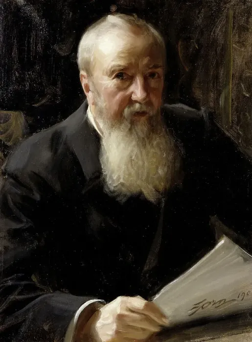 Framed Print : Carl Fredrik Liljevalch, 1837-1909, 1906. Creator: Anders Leonard Zorn Framed Print : Carl Fredrik Liljevalch, 1837-1909, 1906. Creator: Anders Leonard Zorn