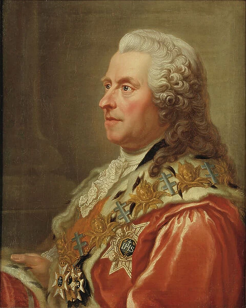 Carl Gustaf Tessin, 1695-1770, count, 1761. Creator: Jakob Bjorck