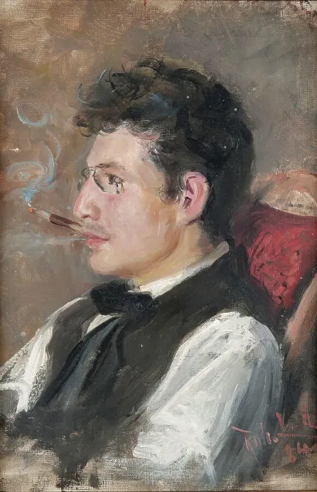 Framed Print : Carl Johansson (1863-1944), artist, painter, married to Märta Berglund, 1884. Creator: Karl Robert Lundberg Framed Print : Carl Johansson (1863-1944), artist, painter, married to Märta Berglund, 1884. Creator: Karl Robert Lundberg