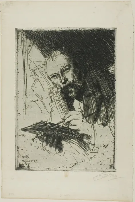 Framed Print : Carl Larsson, 1897. Creator: Anders Leonard Zorn Framed Print : Carl Larsson, 1897. Creator: Anders Leonard Zorn