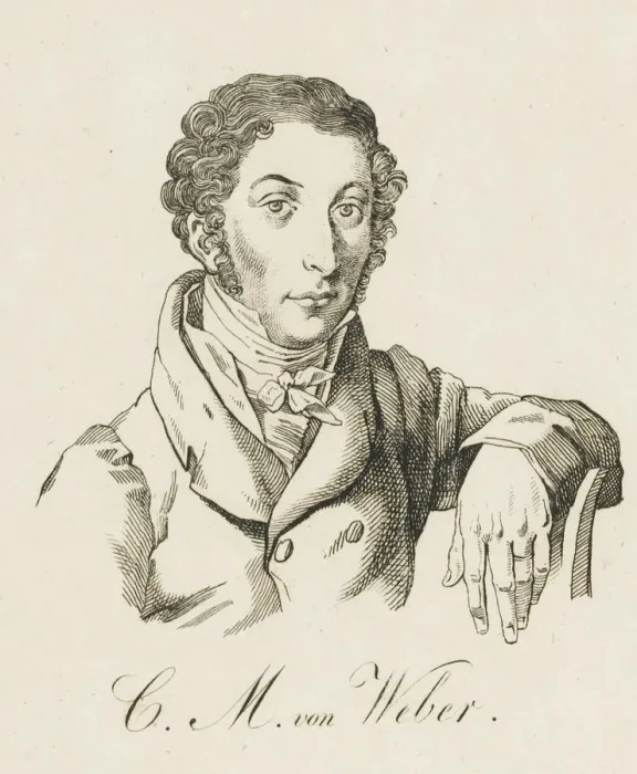 Framed Print : Carl Maria von Weber (1786-1826), after 1821. Creator: Anonymous Framed Print : Carl Maria von Weber (1786-1826), after 1821. Creator: Anonymous