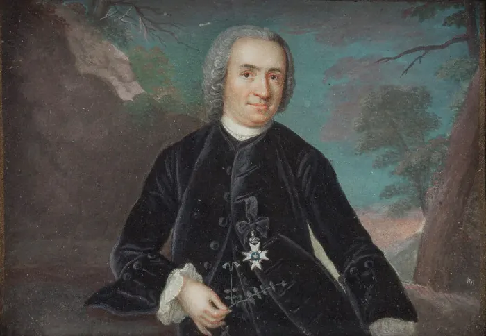 Framed Print : Carl von Linné. Creator: Niklas Lavreince Framed Print : Carl von Linné. Creator: Niklas Lavreince