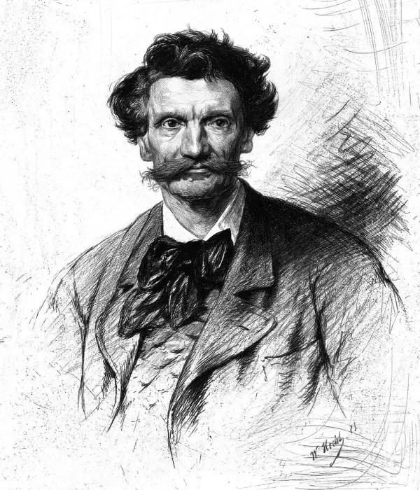 Framed Print : Carl Von Piloty, c1880-83. Creator: W Hecht Framed Print : Carl Von Piloty, c1880-83. Creator: W Hecht