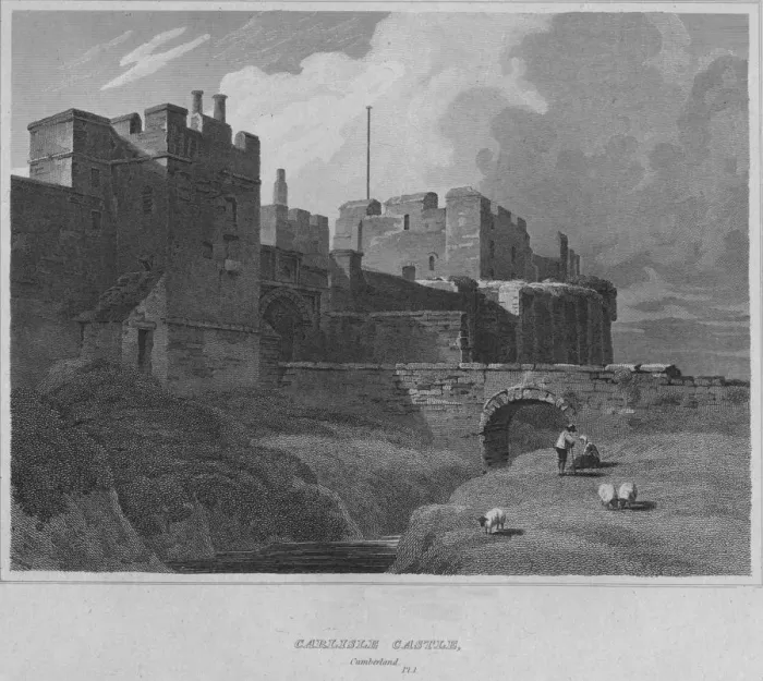 Framed Print : Carlisle Castle, Cumberland, 1814. Artist: John Greig