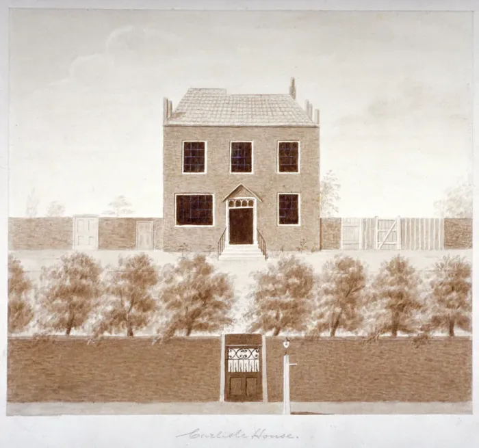 Framed Print : Carlisle House School, Westminster Bridge Road, Lambeth, London, c1820 Framed Print : Carlisle House School, Westminster Bridge Road, Lambeth, London, c1820