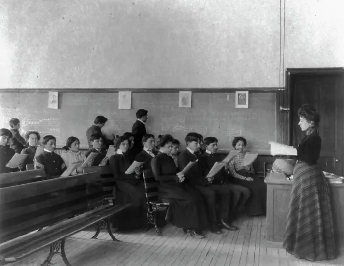 Framed Print : Carlisle Indian School, Carlisle, Pa. Music class, 1901. Creator: Frances Benjamin Johnston Framed Print : Carlisle Indian School, Carlisle, Pa. Music class, 1901. Creator: Frances Benjamin Johnston