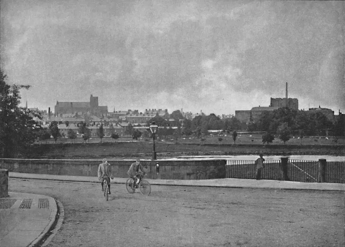 Framed Print : Carlisle: From The North, c1896. Artist: Scott & Sons Framed Print : Carlisle: From The North, c1896. Artist: Scott & Sons