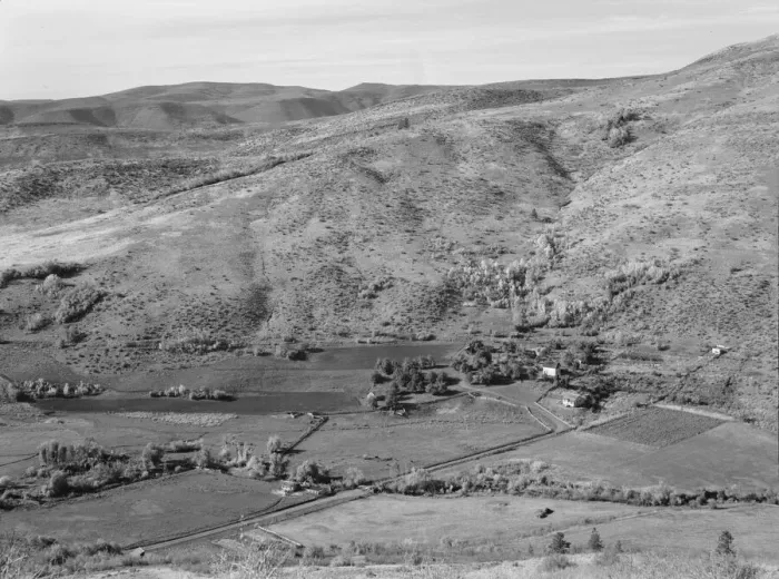 Framed Print : The Carlock farmstead, Gem County, Idaho, 1939. Creator: Dorothea Lange Framed Print : The Carlock farmstead, Gem County, Idaho, 1939. Creator: Dorothea Lange