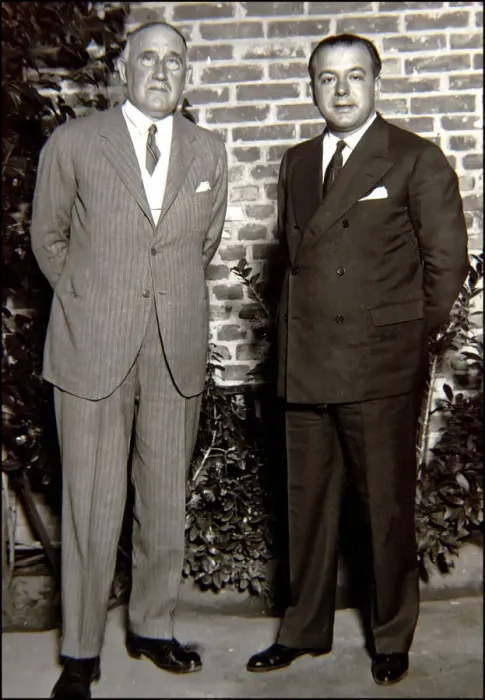 Framed Print : Carlos Arniches and Jacinto Guerrero, Spanish playwright and composer Framed Print : Carlos Arniches and Jacinto Guerrero, Spanish playwright and composer