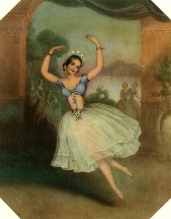 Framed Print : Carlotta Grisi in La Peri, 19th century Framed Print : Carlotta Grisi in La Peri, 19th century