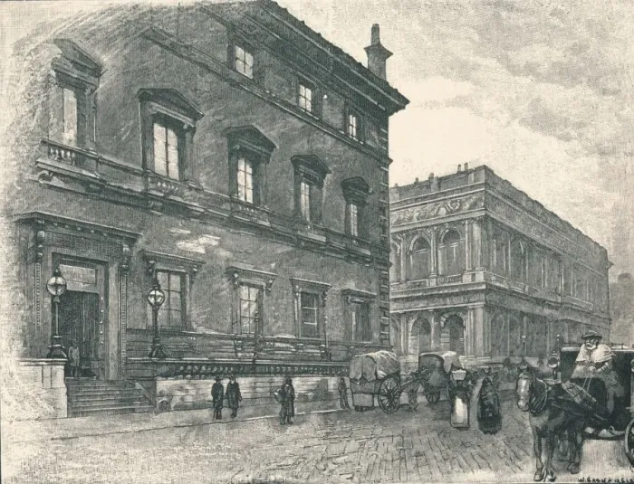 Framed Print : Carlton and Reform Clubs, 1896