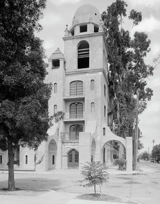 Framed Print : Carmel tower, Glenwood Mission Inn, Riverside, Calif. between 1900 and 1920. Creator: Unknown Framed Print : Carmel tower, Glenwood Mission Inn, Riverside, Calif. between 1900 and 1920. Creator: Unknown
