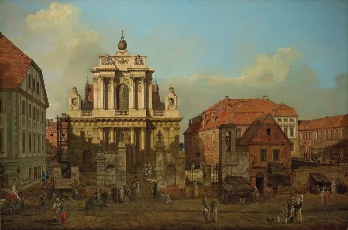Framed Print : The Carmelite Church in Warsaw, 1780. Creator: Bellotto, Bernardo (1720-1780) Framed Print : The Carmelite Church in Warsaw, 1780. Creator: Bellotto, Bernardo (1720-1780)