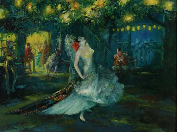 Framed Print : Carmen, 1938. Creator: Shinn, Everett (1876-1953) Framed Print : Carmen, 1938. Creator: Shinn, Everett (1876-1953)