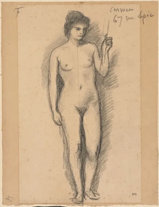 Framed Print : Carmen, last half 1800s. Creator: Pierre Puvis de Chavannes (French, 1824-1898) Framed Print : Carmen, last half 1800s. Creator: Pierre Puvis de Chavannes (French, 1824-1898)