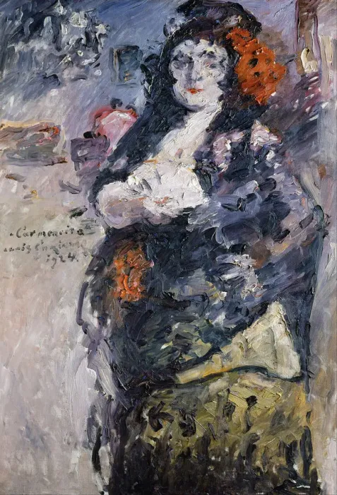 Framed Print : Carmencita (Portrait of Charlotte Berend-Corinth in Spanish Dress). Artist: Corinth, Lovis (1858-1925) Framed Print : Carmencita (Portrait of Charlotte Berend-Corinth in Spanish Dress). Artist: Corinth, Lovis (1858-1925)