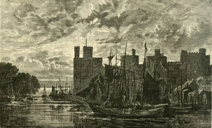 Framed Print : Carnarvon Castle, 1898. Creator: Unknown Framed Print : Carnarvon Castle, 1898. Creator: Unknown