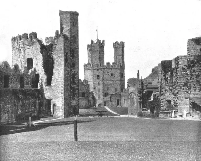 Framed Print : Carnarvon Castle, North Wales, 1894. Creator: Unknown Framed Print : Carnarvon Castle, North Wales, 1894. Creator: Unknown