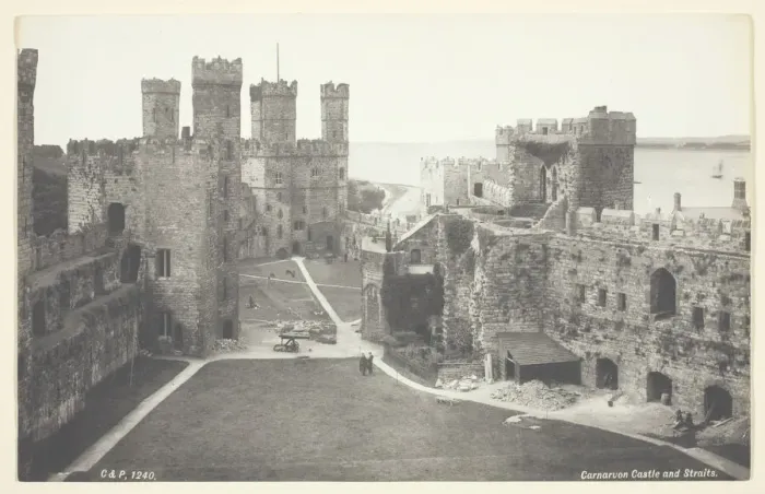 Framed Print : Carnarvon Castle and Straights, 1860 / 94. Creator: Francis Bedford Framed Print : Carnarvon Castle and Straights, 1860 / 94. Creator: Francis Bedford