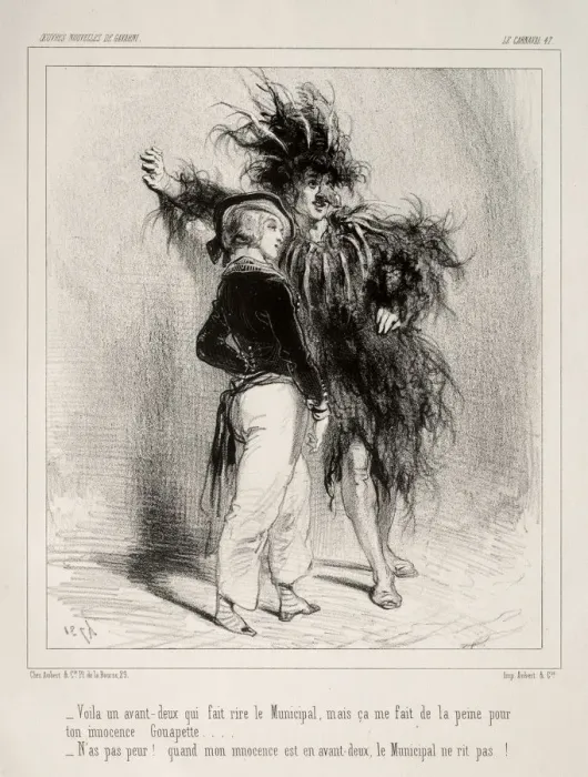 Framed Print : Carnaval. Creator: Paul Gavarni (French, 1804-1866) Framed Print : Carnaval. Creator: Paul Gavarni (French, 1804-1866)