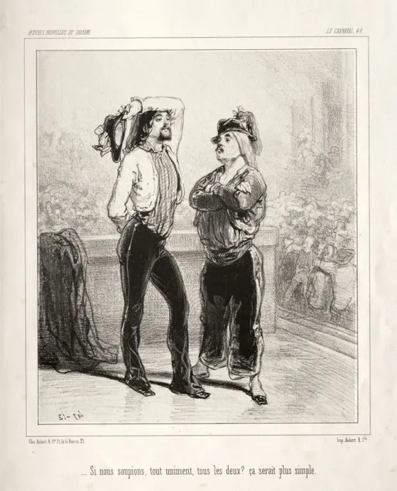 Framed Print : Carnaval. Creator: Paul Gavarni (French, 1804-1866) Framed Print : Carnaval. Creator: Paul Gavarni (French, 1804-1866)