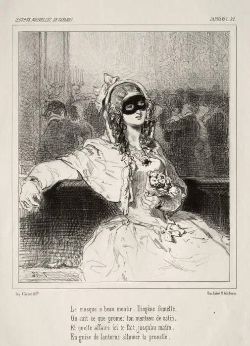 Framed Print : Carnaval. Creator: Paul Gavarni (French, 1804-1866) Framed Print : Carnaval. Creator: Paul Gavarni (French, 1804-1866)