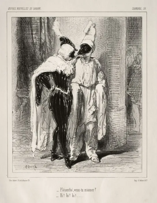 Framed Print : Carnaval. Creator: Paul Gavarni (French, 1804-1866) Framed Print : Carnaval. Creator: Paul Gavarni (French, 1804-1866)