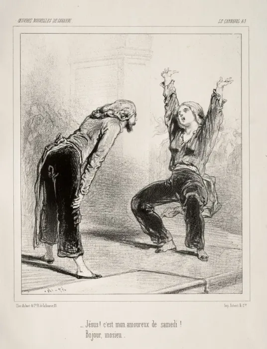 Framed Print : Carnaval. Creator: Paul Gavarni (French, 1804-1866) Framed Print : Carnaval. Creator: Paul Gavarni (French, 1804-1866)
