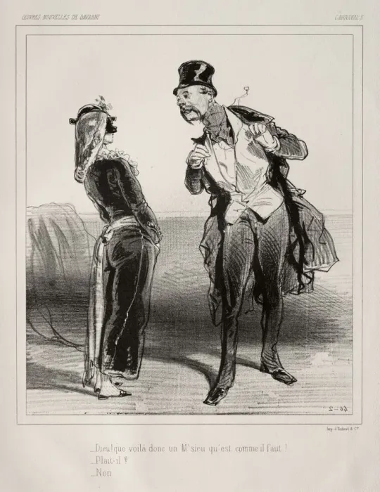 Framed Print : Carnaval. Creator: Paul Gavarni (French, 1804-1866) Framed Print : Carnaval. Creator: Paul Gavarni (French, 1804-1866)