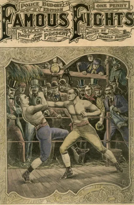 Framed Print : Carney banged the right on his jaw with all his force, 1880s (late 19th or early 20th century) Framed Print : Carney banged the right on his jaw with all his force, 1880s (late 19th or early 20th century)