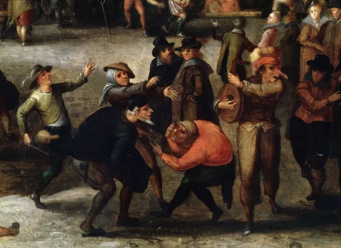 Framed Print : Carnival (detail), early 17th century. Artist: Louis de Caullery Framed Print : Carnival (detail), early 17th century. Artist: Louis de Caullery