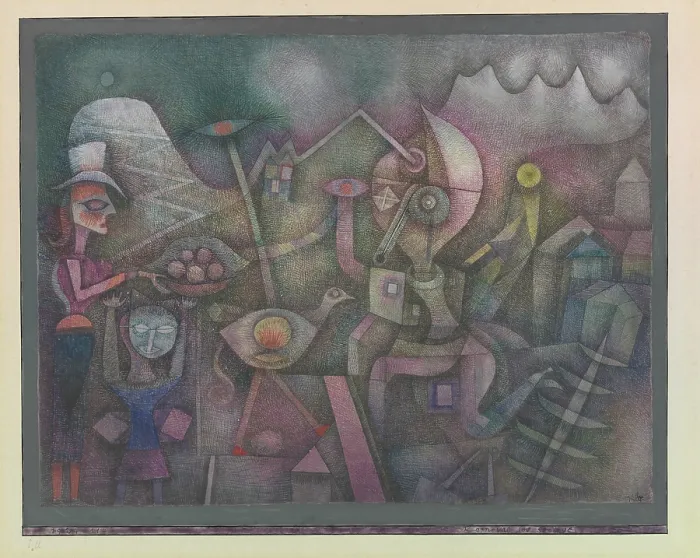 Framed Print : Carnival in the Mountains, 1924. Creator: Klee, Paul (1879-1940) Framed Print : Carnival in the Mountains, 1924. Creator: Klee, Paul (1879-1940)