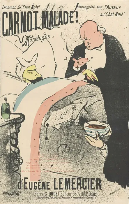 Framed Print : Carnot malade!, 1893. Creator: Toulouse-Lautrec, Henri, de (1864-1901) Framed Print : Carnot malade!, 1893. Creator: Toulouse-Lautrec, Henri, de (1864-1901)