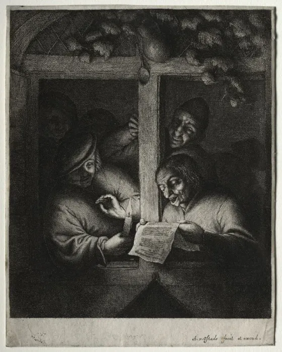 Framed Print : The Carol Singers. Creator: Adriaen van Ostade (Dutch, 1610-1684) Framed Print : The Carol Singers. Creator: Adriaen van Ostade (Dutch, 1610-1684)