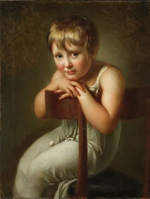 Framed Print : Carolina Mandorff, 1799-1874, married Wester, as a child, 1806. Creator: Per Krafft the Younger