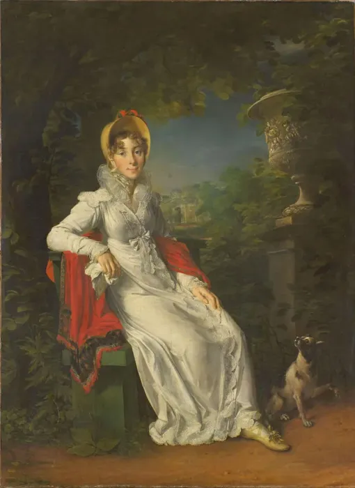 Framed Print : Caroline Bonaparte (1782-1839), Queen of Naples and Sicily, in the Bois de Boulogne, 1820-1830. Artist: Gerard, Francois Pascal Simon (1770-1837) Framed Print : Caroline Bonaparte (1782-1839), Queen of Naples and Sicily, in the Bois de Boulogne, 1820-1830. Artist: Gerard, Francois Pascal Simon (1770-1837)