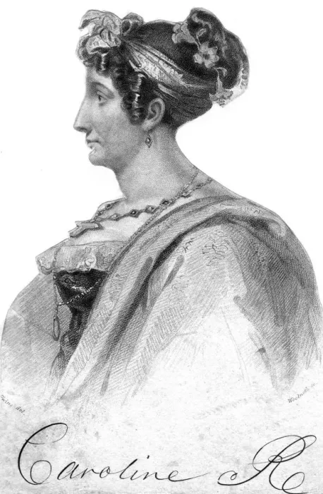 Framed Print : Caroline of Brunswick, queen consort of King George IV, 19th century. Artist: Woolnoth Framed Print : Caroline of Brunswick, queen consort of King George IV, 19th century. Artist: Woolnoth