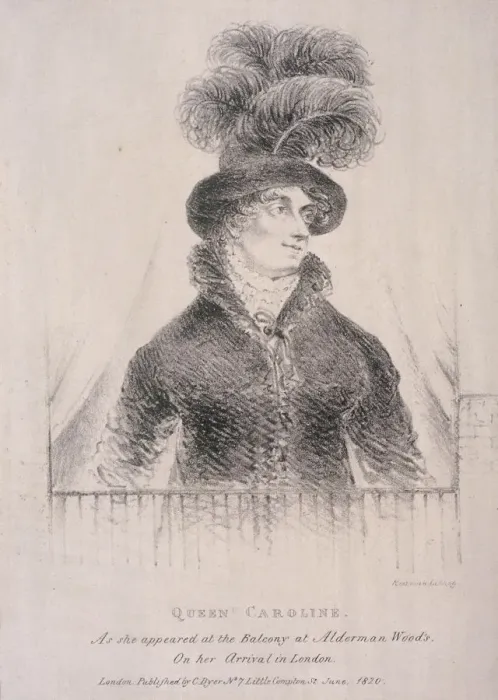 Framed Print : Caroline, Consort of George IV, 1820. Artist: C Dyer Framed Print : Caroline, Consort of George IV, 1820. Artist: C Dyer
