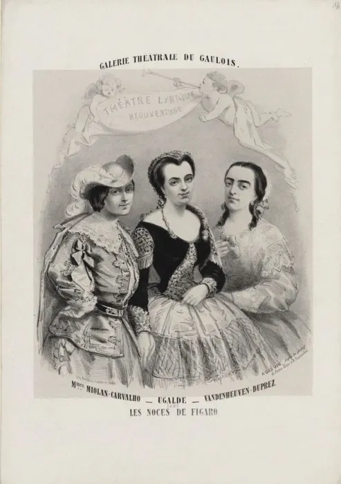 Framed Print : Caroline Miolan-Carvalho, Delphine Ugalde and Caroline Duprez in Le Nozze di Figaro by Wolfgang Am Framed Print : Caroline Miolan-Carvalho, Delphine Ugalde and Caroline Duprez in Le Nozze di Figaro by Wolfgang Am