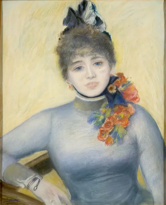 Framed Print : Caroline Remy ('Severine'), c. 1885. Creator: Pierre-Auguste Renoir