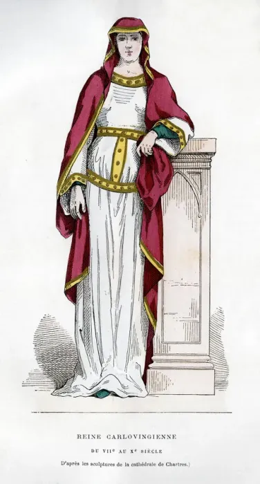 Framed Print : Carolingian queen, 7th-10th century (1882-1884) Framed Print : Carolingian queen, 7th-10th century (1882-1884)