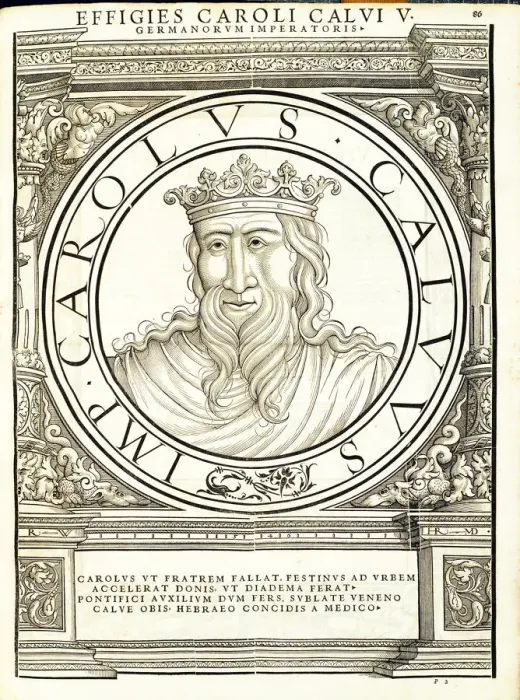 Framed Print : Carolus Caluus (823 - 877), 1559 Framed Print : Carolus Caluus (823 - 877), 1559