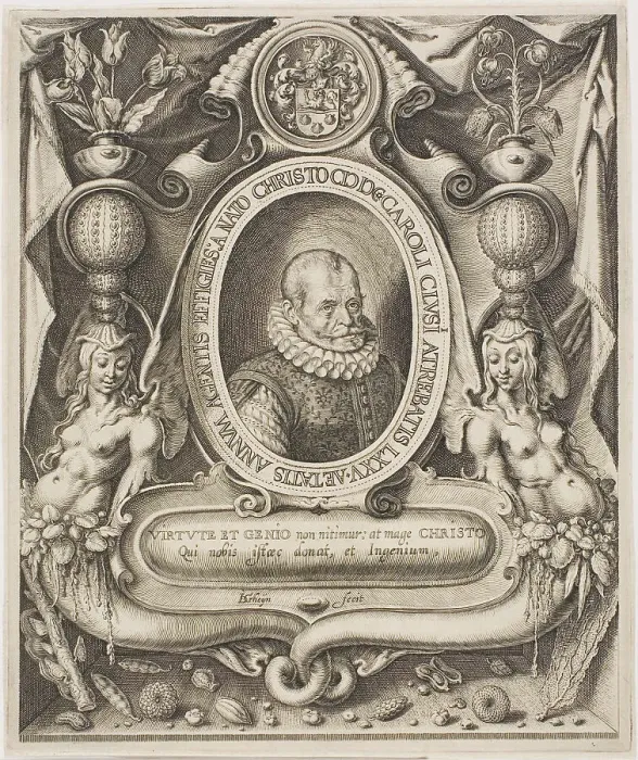 Framed Print : Carolus Clusius, 1601. Creator: Jacques de Gheyn II Framed Print : Carolus Clusius, 1601. Creator: Jacques de Gheyn II